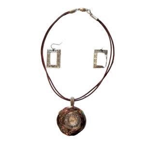 Vintage Classic Choker/Necklace & Earrings Set